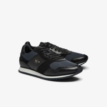 Lacoste Aesthet Luxe Leather Sneakers Pánské - Tenisky Černé | CZ-MU7WEO